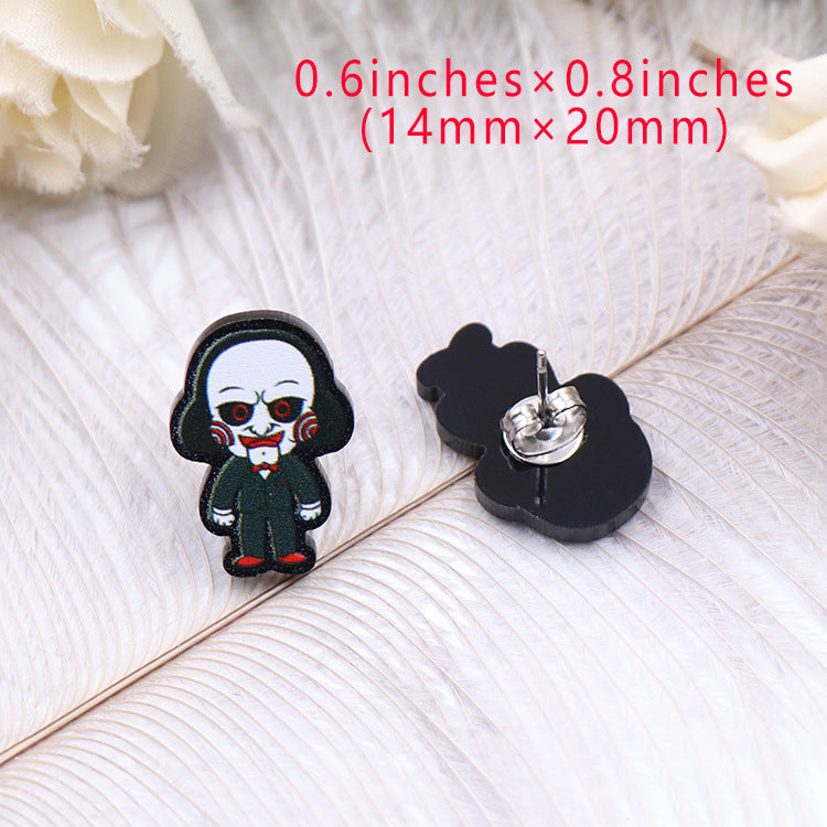 Wholesale Acrylic Film Character Earrings