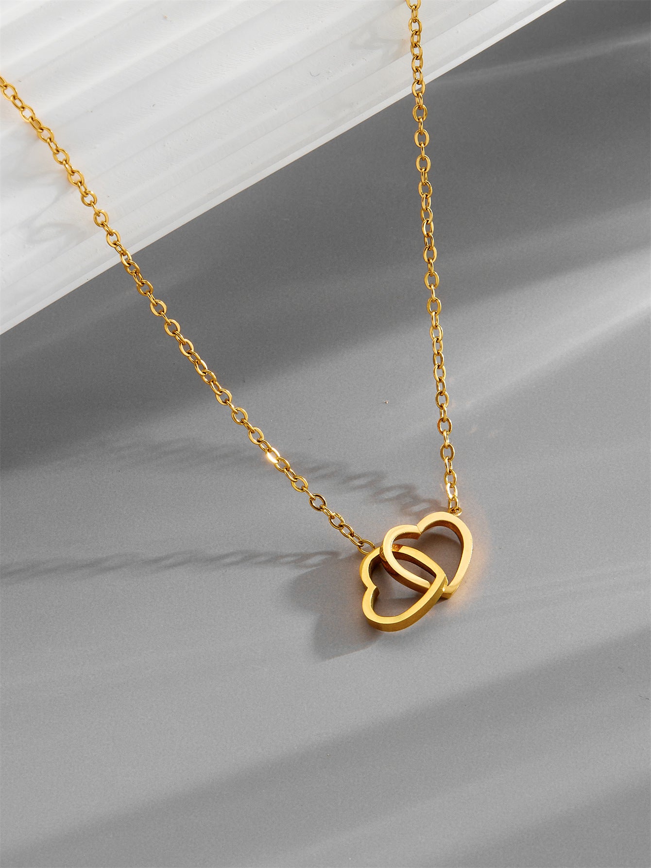 Wholesale Heart-shaped Necklace  Titanium Steel