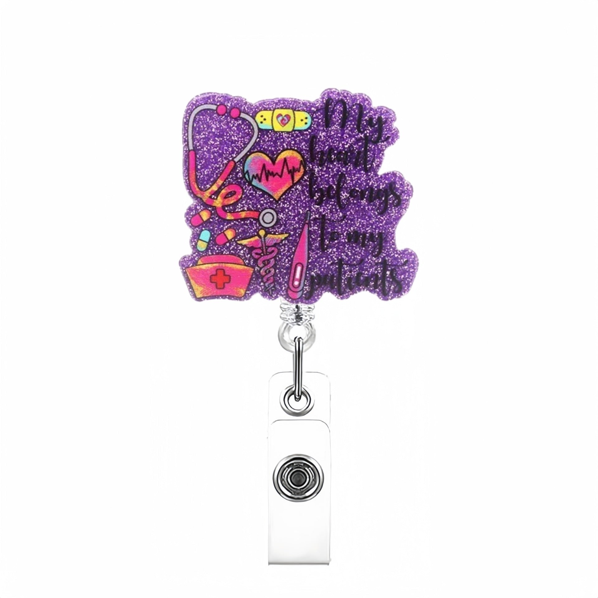 Wholesale Acrylic Medical Student DIY Retractable Keychain