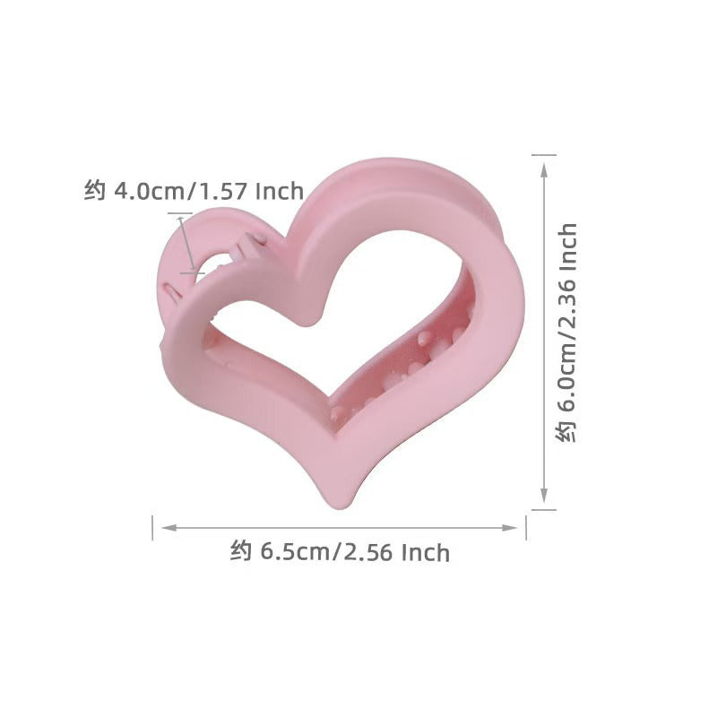 Wholesale Valentine's Day Maillard Style Acrylic Grab Clip Advanced Hair Accessories