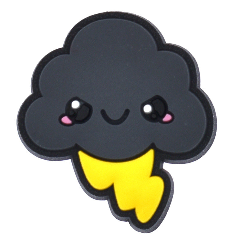 Wholesale 100pcs PVC Cartoon Weather Expression DIY Shoe Buckle