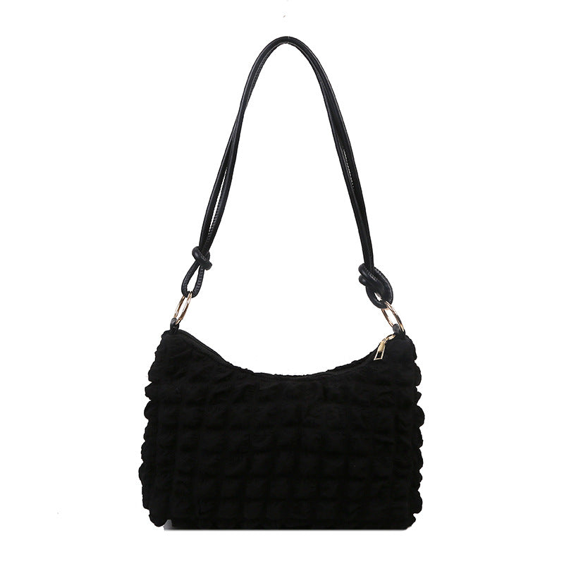Wholesale Yunduo Lingge Pleated High Capacity Shoulder Bag