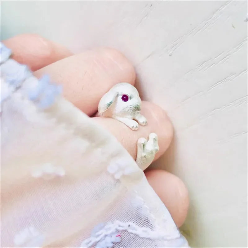 Wholesale Simple cute kitten ring for women