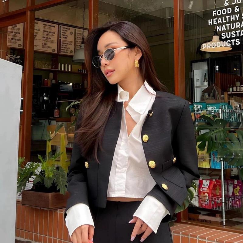 Wholesale Sunglasses metal oval small frame men's and women's personality high-end sunshade glasses retro Hong Kong style sunglasses