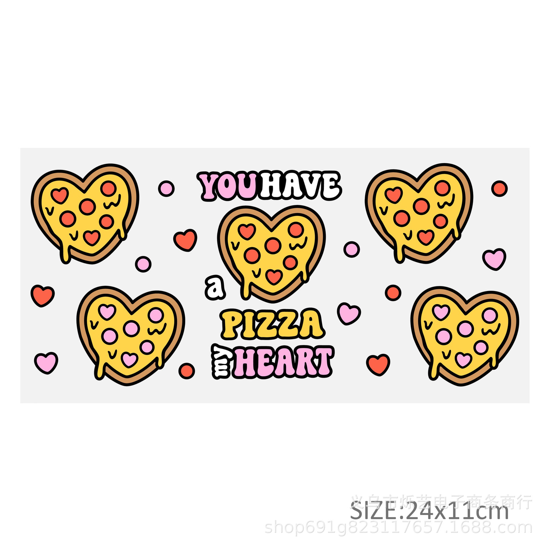 Wholesale Hamburgers and French fries food category 16oz Cup UV DTF Wraps