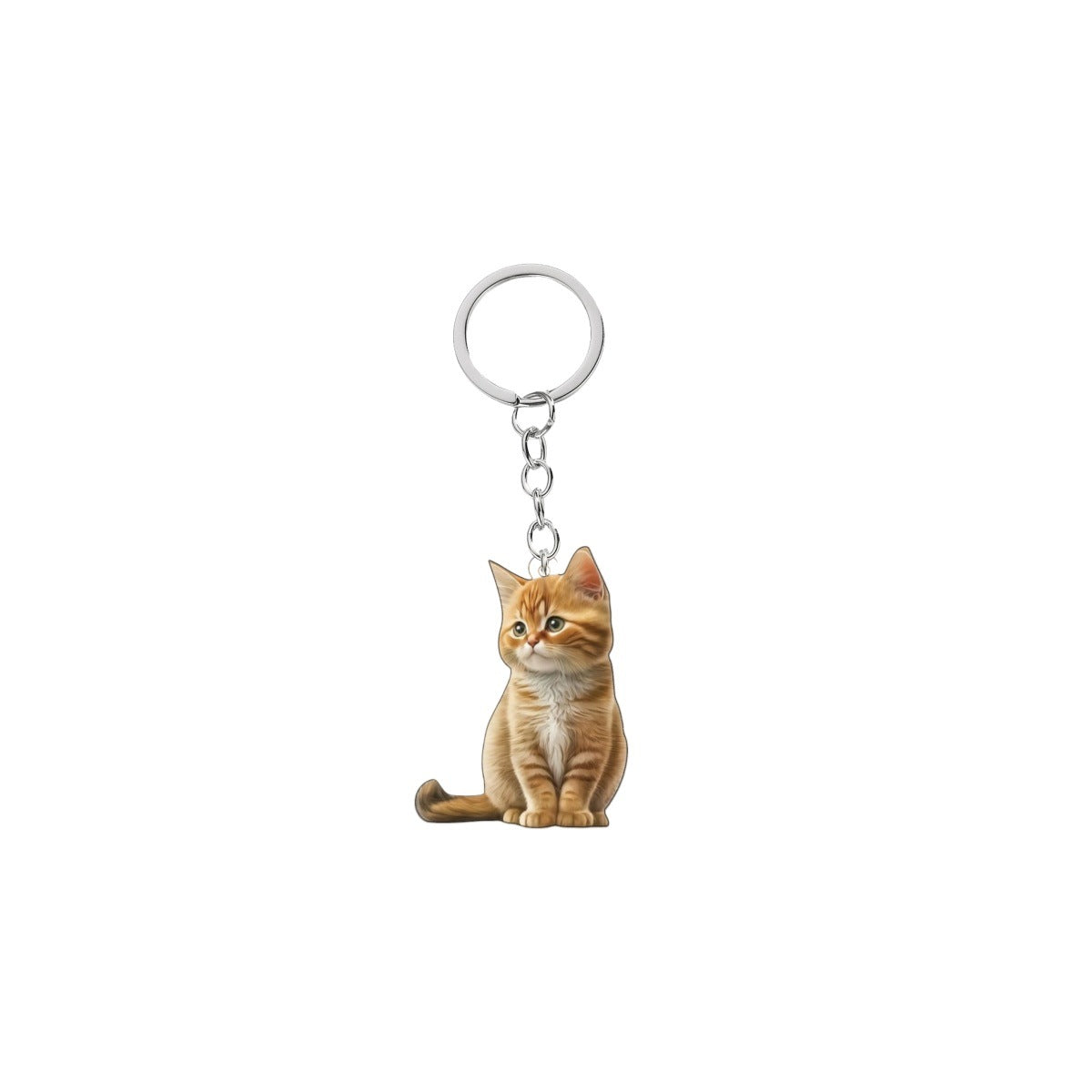 Wholesale Acrylic cute cat keychain