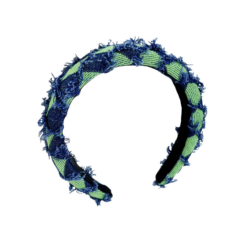 Wholesale Autumn and Winter Fabric Sponge Tassel Headband