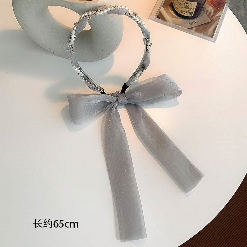 Wholesale Summer Vintage Milk Green Mixed Material Headband