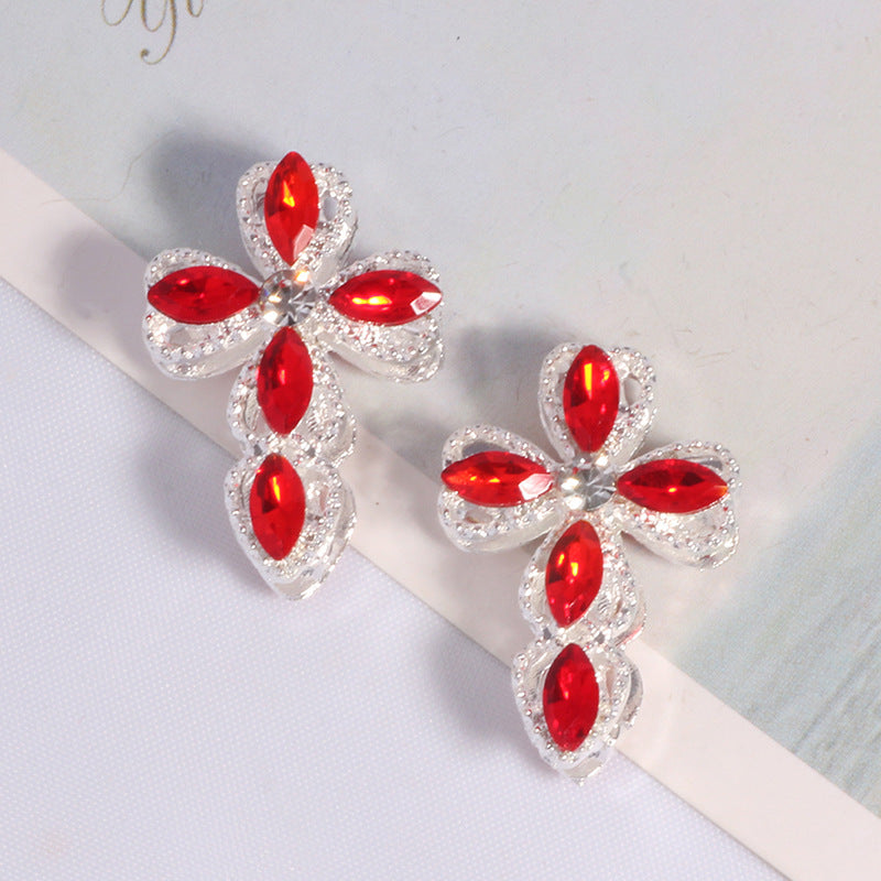 Wholesale 3PCS/Pack Alloy Stereo Cross DIY Straight Hole Beads Cute Decorative Mobile Phone Chain Key Chain Bag Chain Accessories