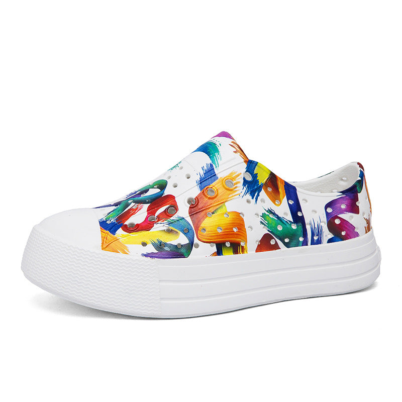 Wholesale  New Eva Hole Shoes Women's  Beach Non-slip Seaside Wading Tracing Creek Shed Shoes Women's