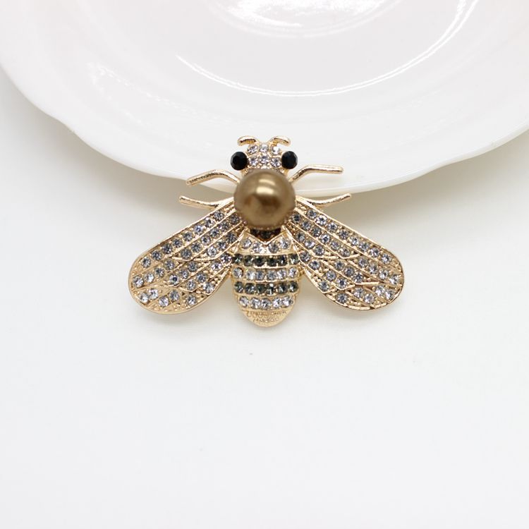 Accesorios de aleación de aleación de bricolaje para el automóvil de la abeja perla al por mayor