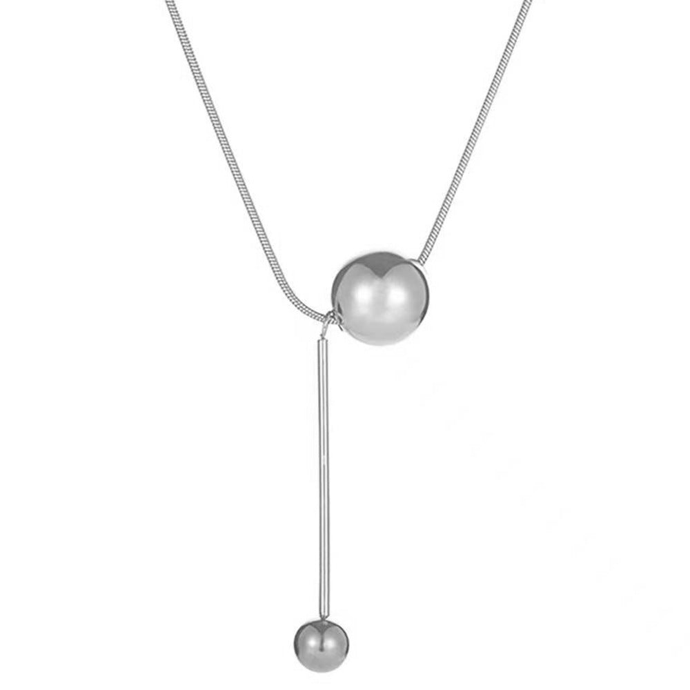 Wholesale Metal sphere choker Necklace Set