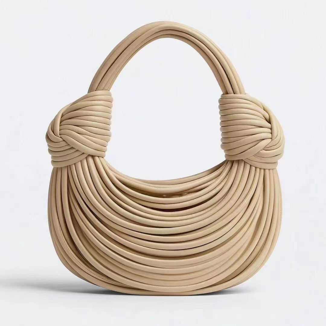 Wholesale Gold Handwoven Noodle Bag Hand Crossbody Bag