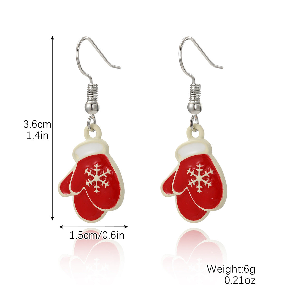 Wholesale Christmas Earrings Snowflake Bell Christmas Tree Earrings