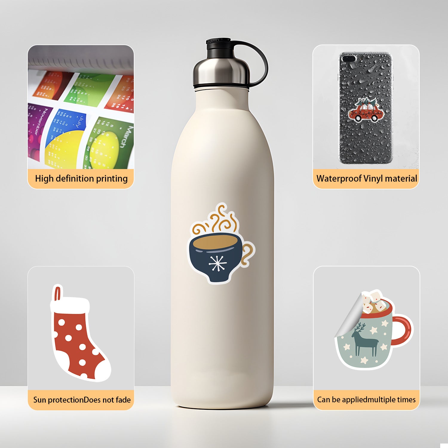 Wholesale 50pcs/pack new Christmas graffiti stickers decoration stickers