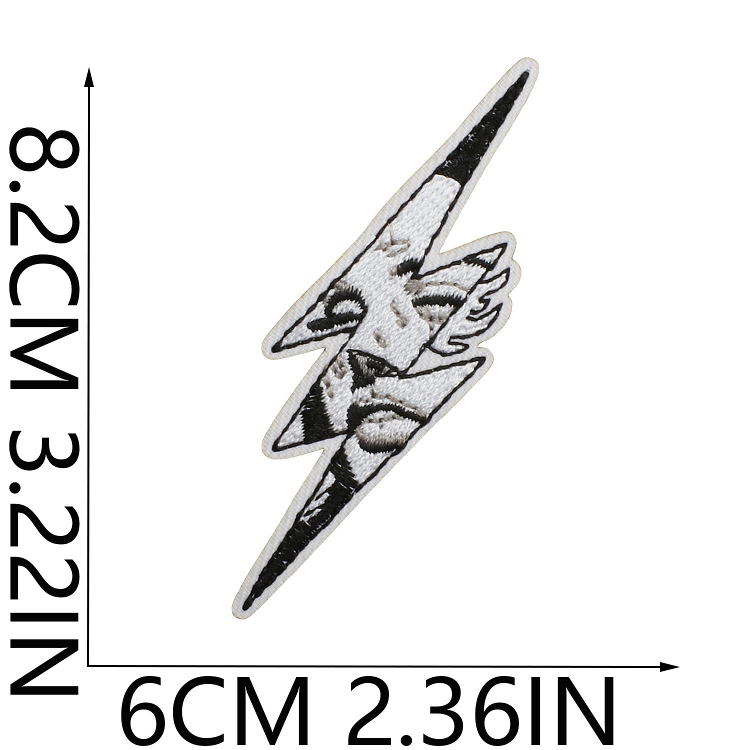 Wholesale Iron On Embroidered Patch Set Love Lips Lightning Black White Flowers Trendy Fashion Clothing Decoration Gift Resale