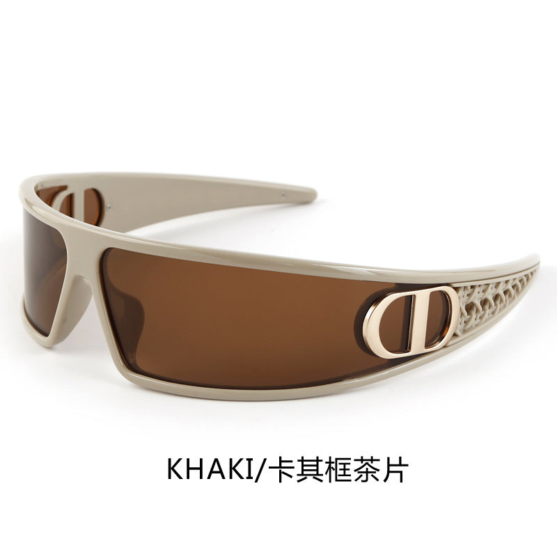 Wholesale Women's futuristic headband sunglasses two in one