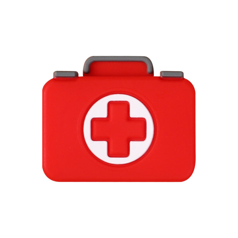 Wholesale 20pcsNew nurse clothing 3D silicone beads beading jewelry women cartoon keychain accessories nurse cap silicone beads