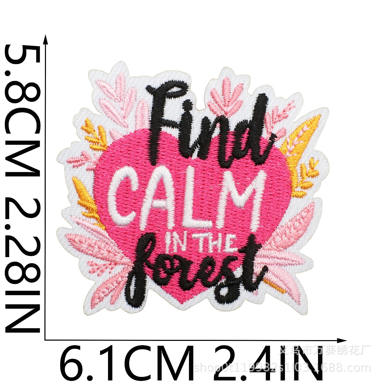 Wholesale Inspirational Embroidered Patch Alphabet Motto Clothing Decorative Accent For Resale