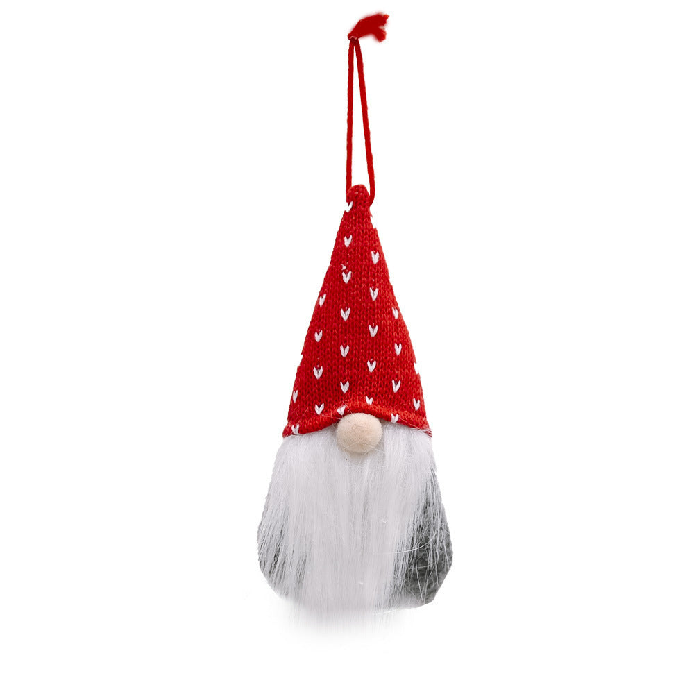 Wholesale Christmas Decoration Creative Knitted Small Doll Decoration