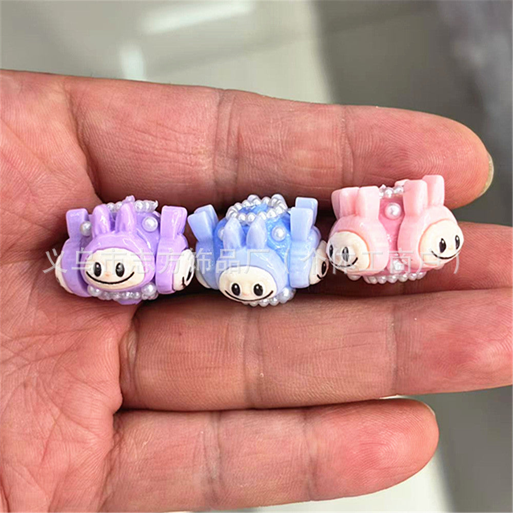 Wholesale 30pcs/pack Cartoon Sugar Monster Beaded Flower Balls DIY OLY Exclusive