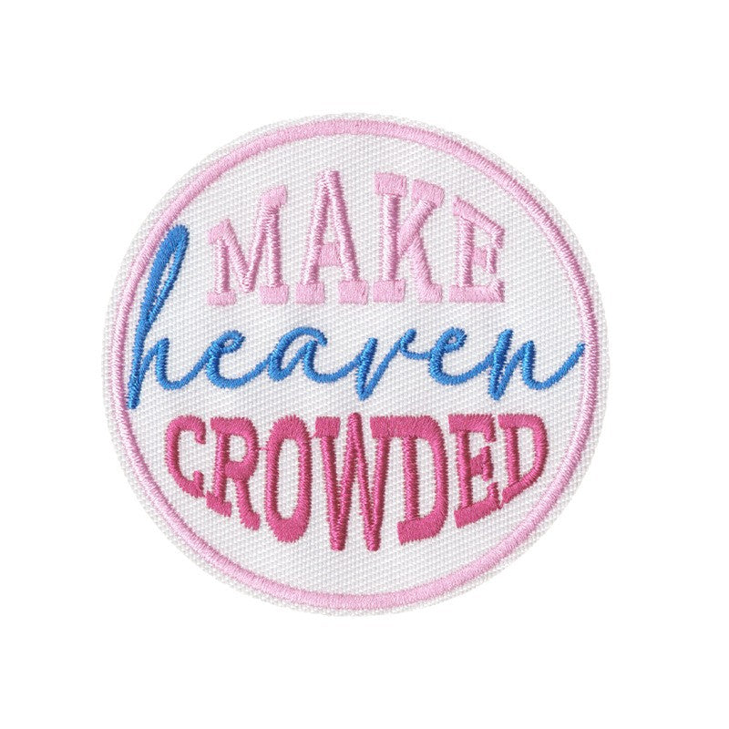 Wholesale Bar theme colorful English letter embroidered patch