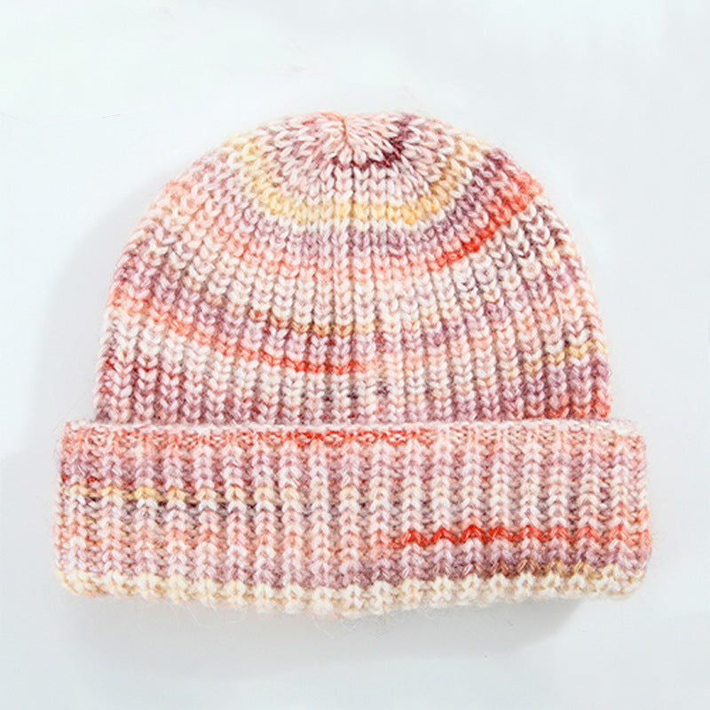 Wholesale Wool Gradient Cuff Knitted Beanie