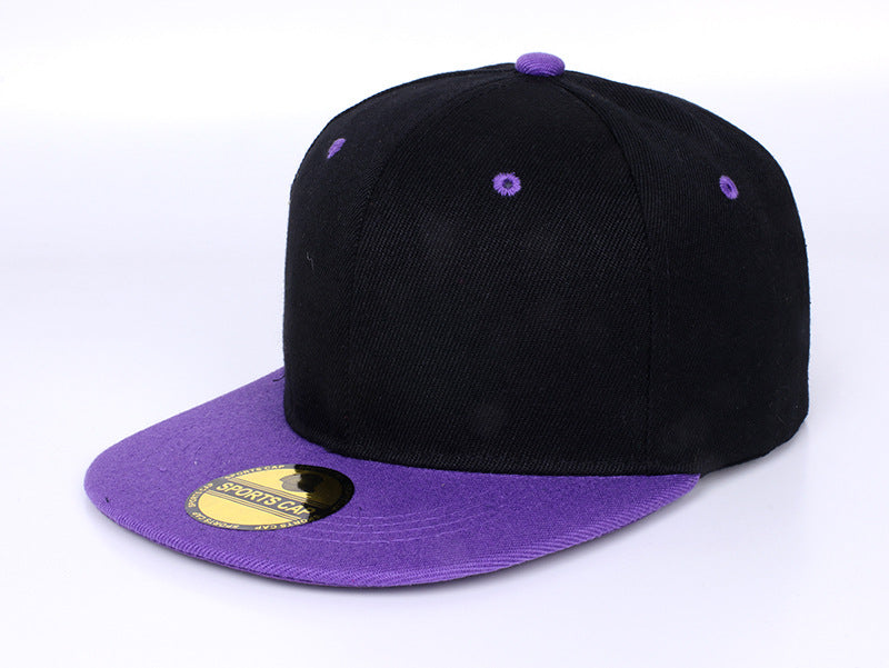 Wholesale solid color light board cap skateboard flat cap dead fly hip-hop blank baseball hat