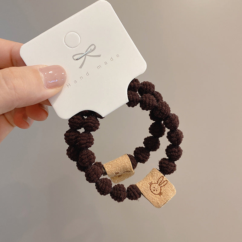 Wholesale Cute Patch Bunny Hair Ties