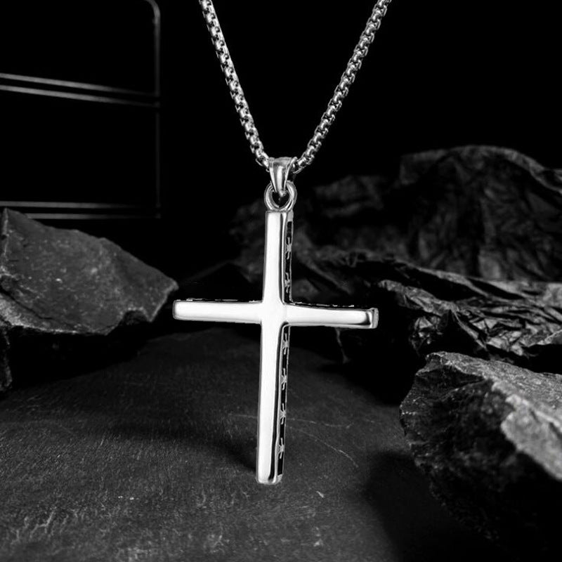 Wholesale Vintage Cross Stainless Steel Necklace