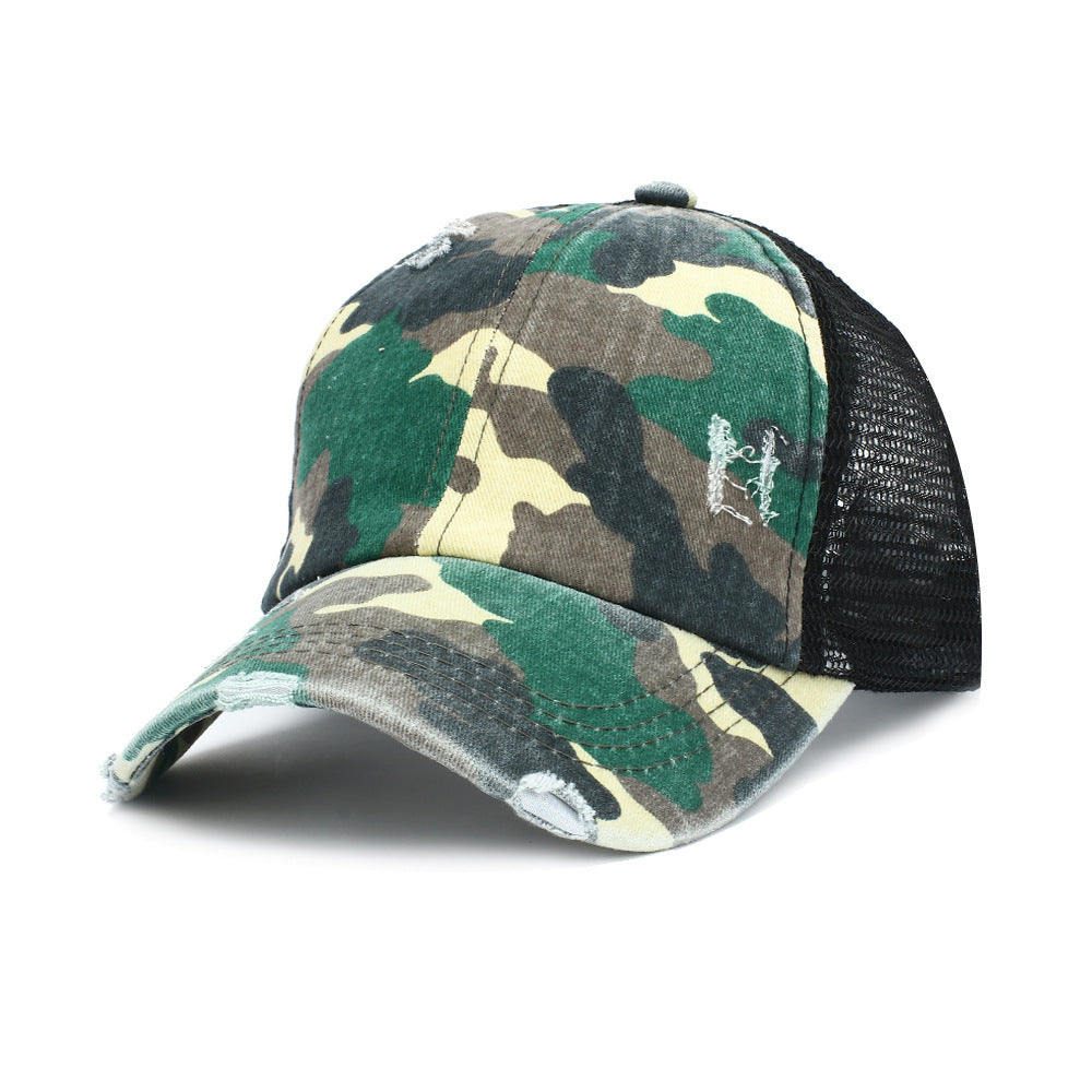 Summer outdoor baseball net cap cotton camouflage hat