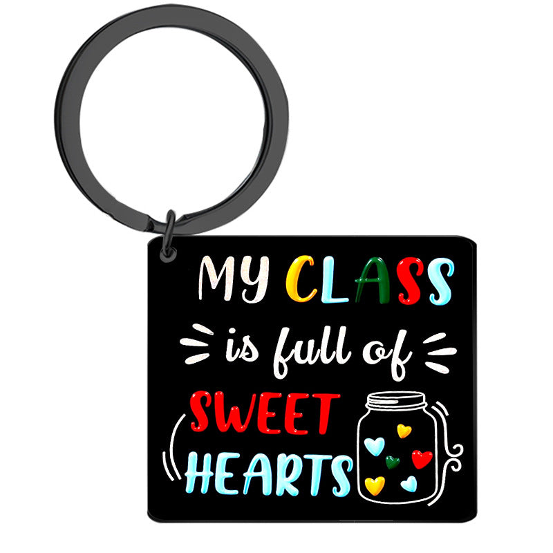 Wholesale Color Printed Stainless Steel Keychains