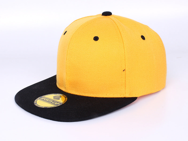 Wholesale solid color light board cap skateboard flat cap dead fly hip-hop blank baseball hat