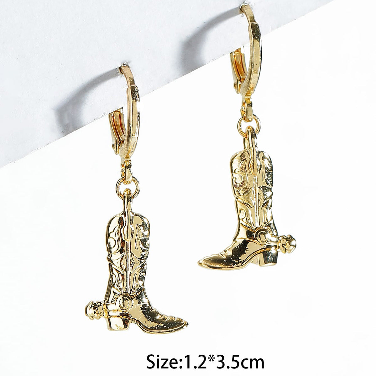 Wholesale Western Cowboy Alloy Boots Earrings