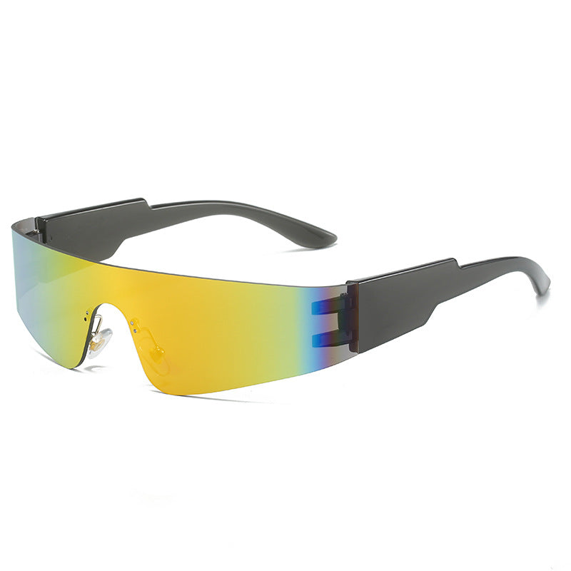 Wholesale Colorful One-piece Tile PC Sunglasses