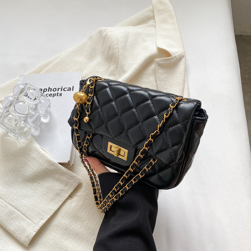 Wholesale Fashion Diamond Chain Simple Small Golden Ball Crossbody Shoulder Bag