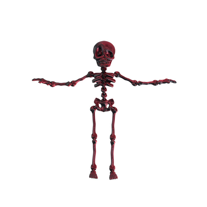 Wholesale 3d printing luminous joint movable skull little toy dancing ornaments