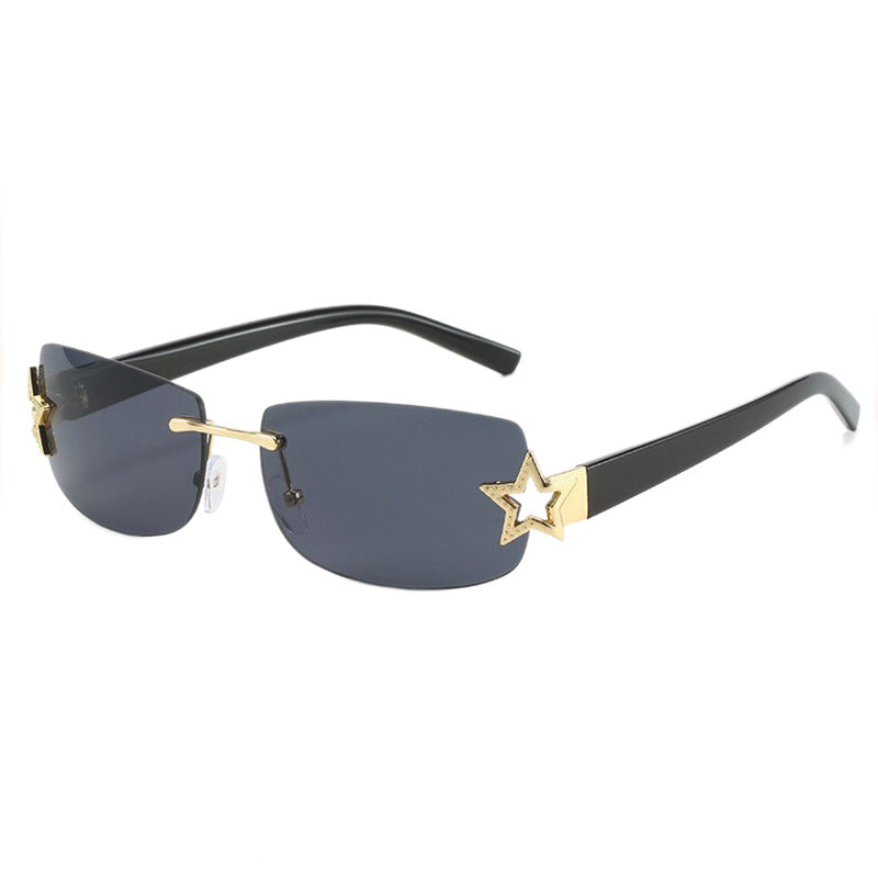 Wholesale Starry frameless sunshade sunglasses for women