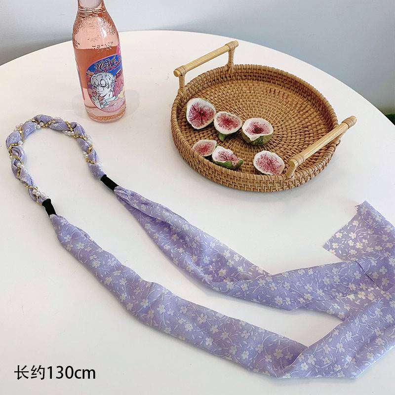 Wholesale Summer Vintage Milk Green Mixed Material Headband