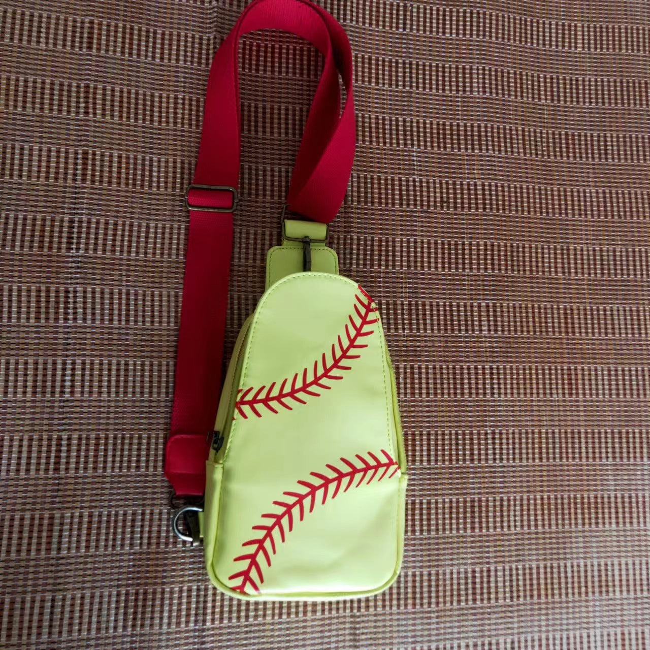 Wholesale Western Style Crossbody Olive Vintage Baseball Bag