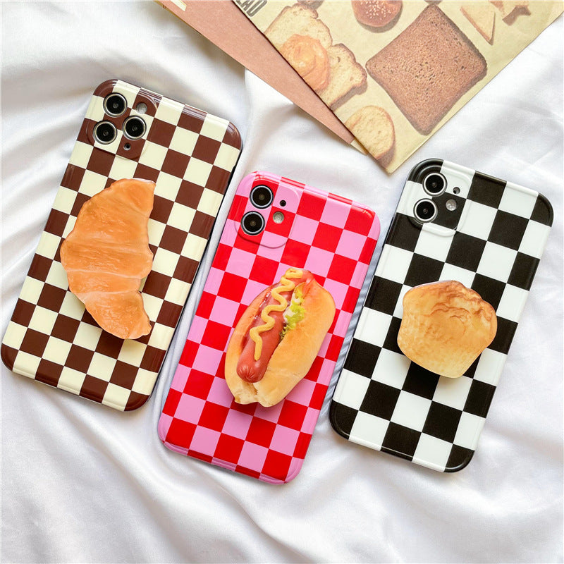Wholesale Epoxy Muffin Toast Mobile Phone Airbag Holder
