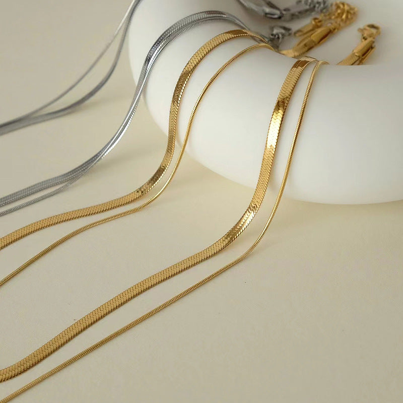 Wholesale Double stacked clavicle chain with blade