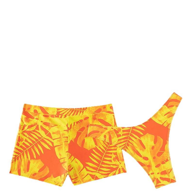 Wholesale Two-piece printed swimsuit three-piece set