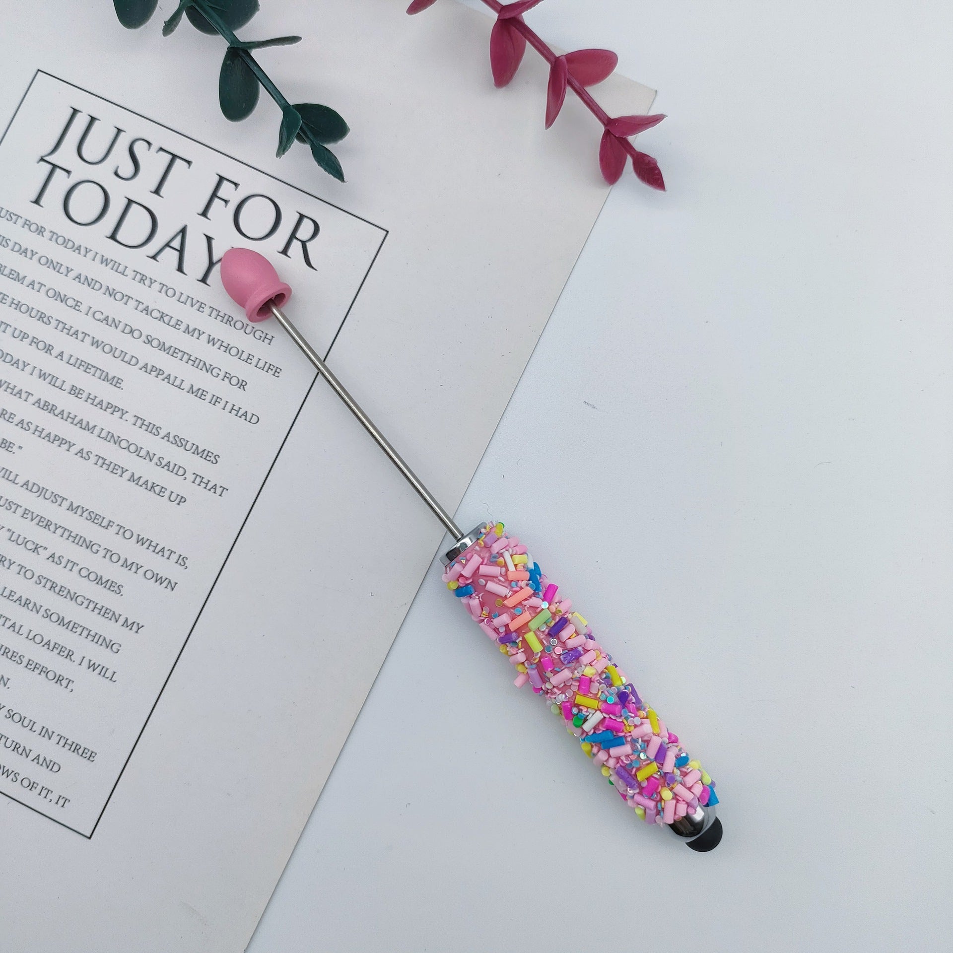 Wholesale Colorful Sugar Capsules Touch Screen Beadable  Pen