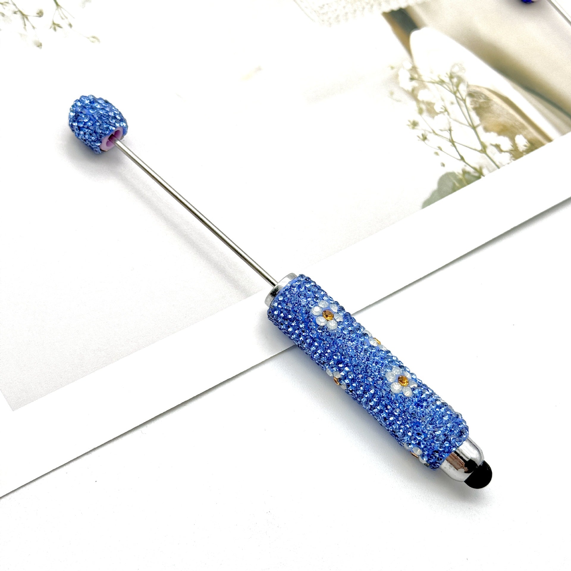 Wholesale Multi-Color  Full Diamond Touch Screen Beadable Pen