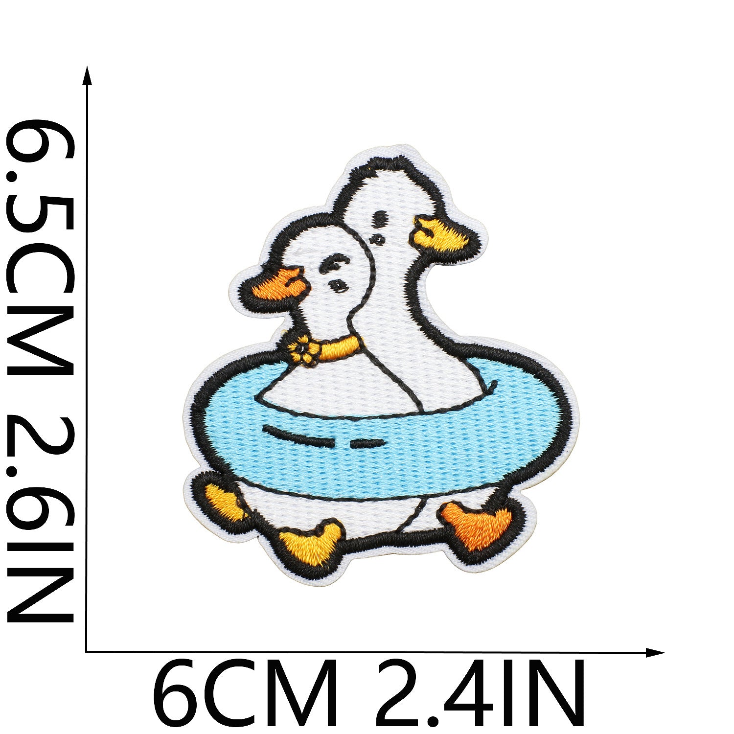 Wholesale Cute duck embroidered patch for children's clothes