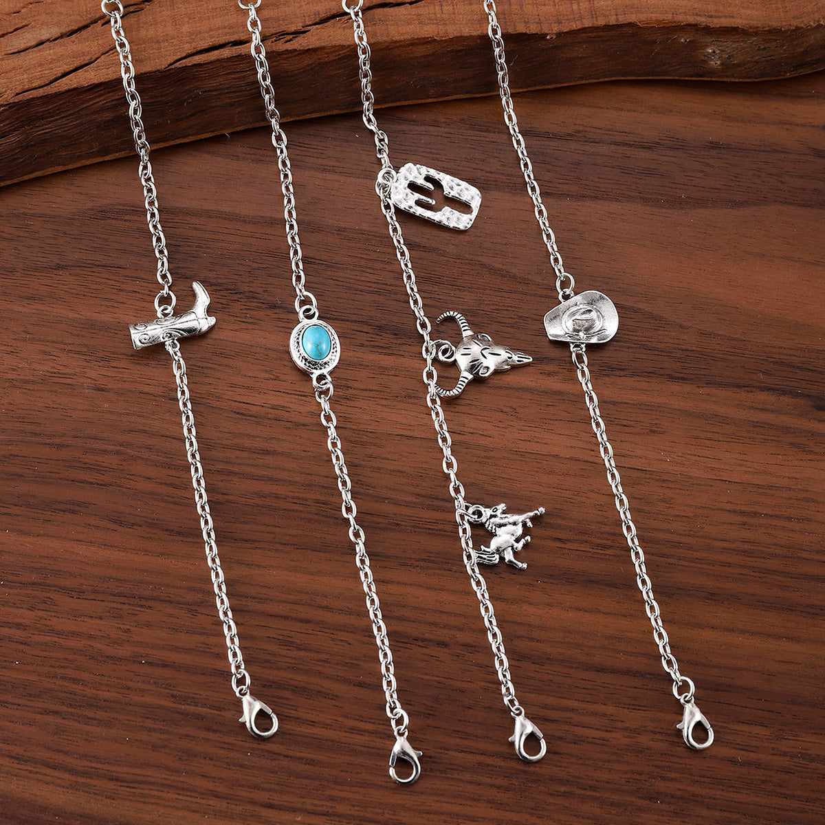 Wholesale Vintage Western Cowboy Style Bracelet Set