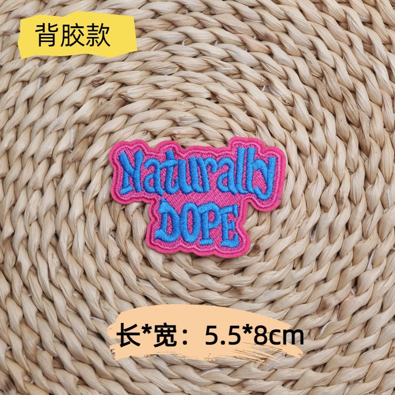 Wholesale 10pcs Team helmet baseball embroidery English square letters DIY Patches