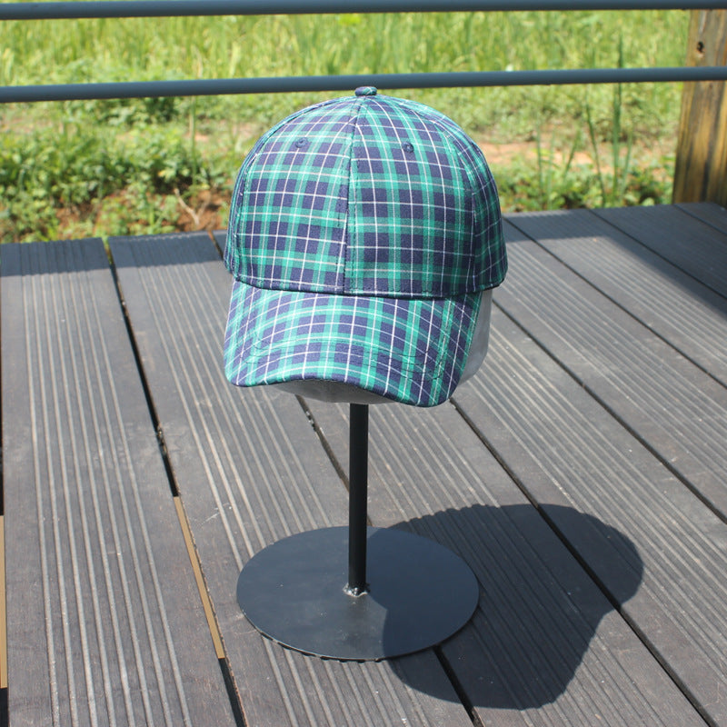 Wholesale Plaid Cotton Baseball Caps