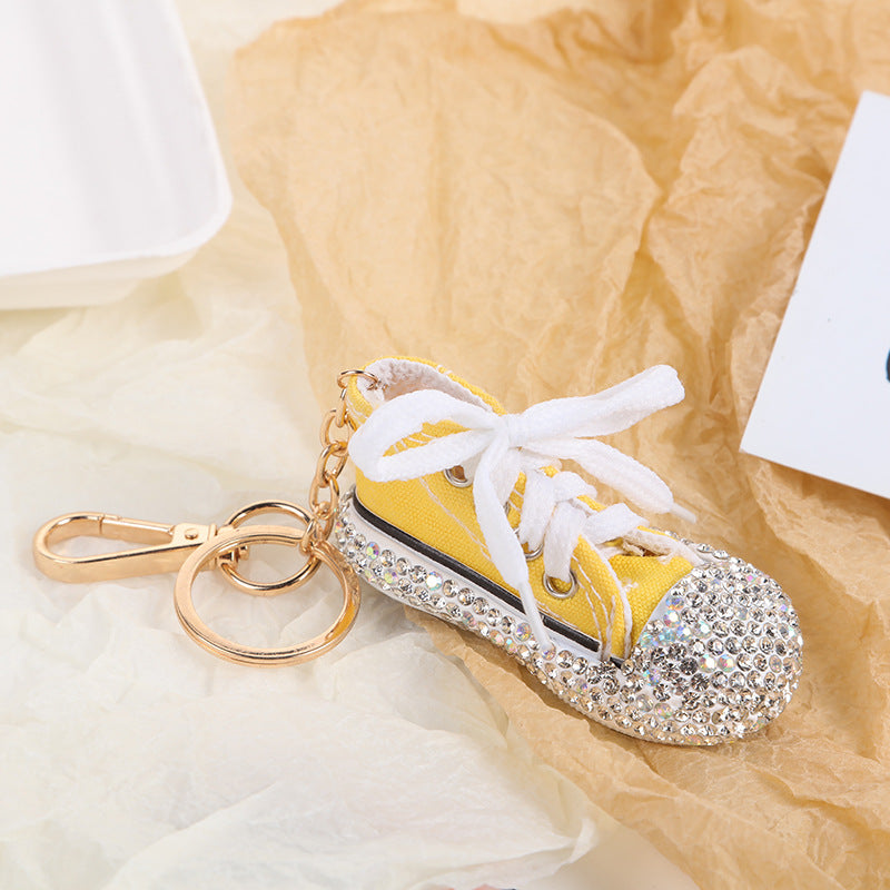 Wholesale Crystal Shoe Pendant Metal Car Key Pendant